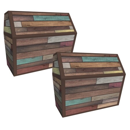 Teacher Created Resources Reclaimed Wood Chest, PK2 TCR8588